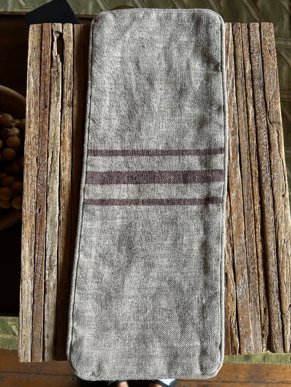 Vagabond vintage small linen pillow cover